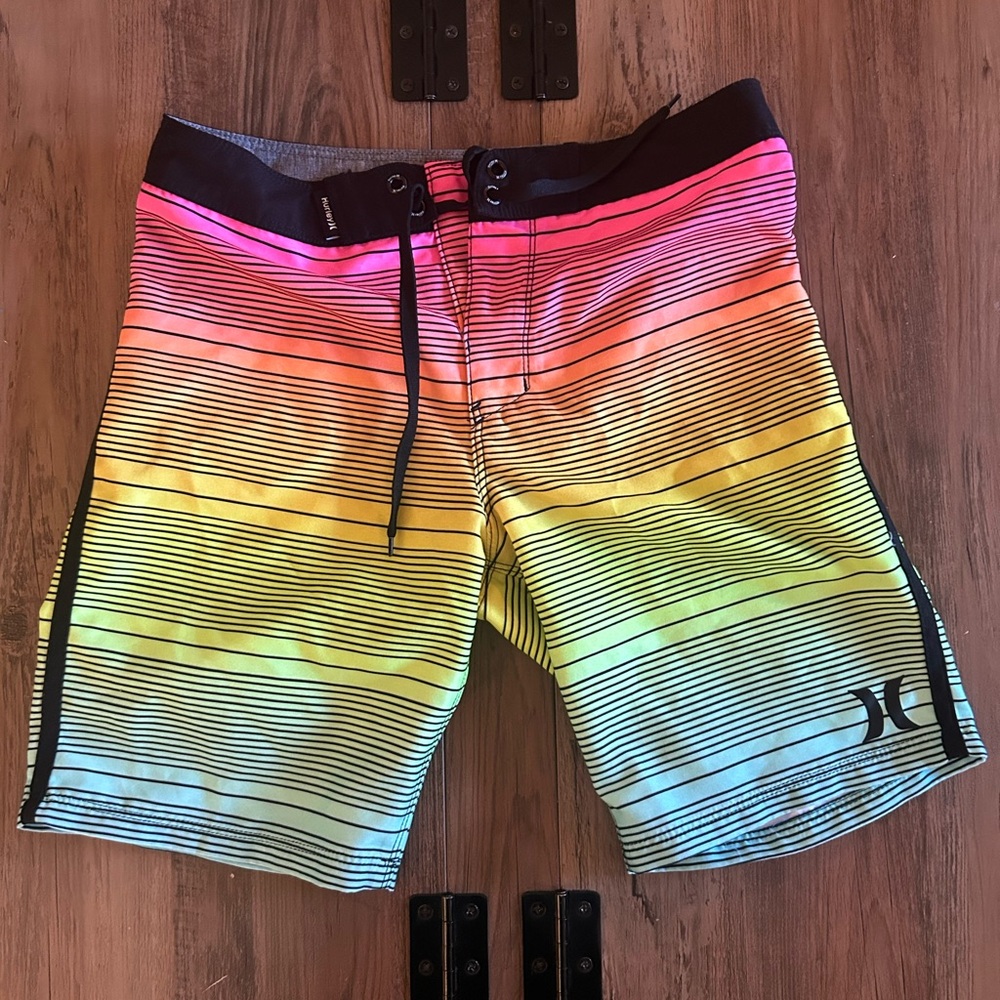 Hurley Boys Rainbow Gradient Board Shorts